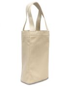 The Traveler Double Bottle Wine Tote Bag 5.5" x 10.5" x 3"
